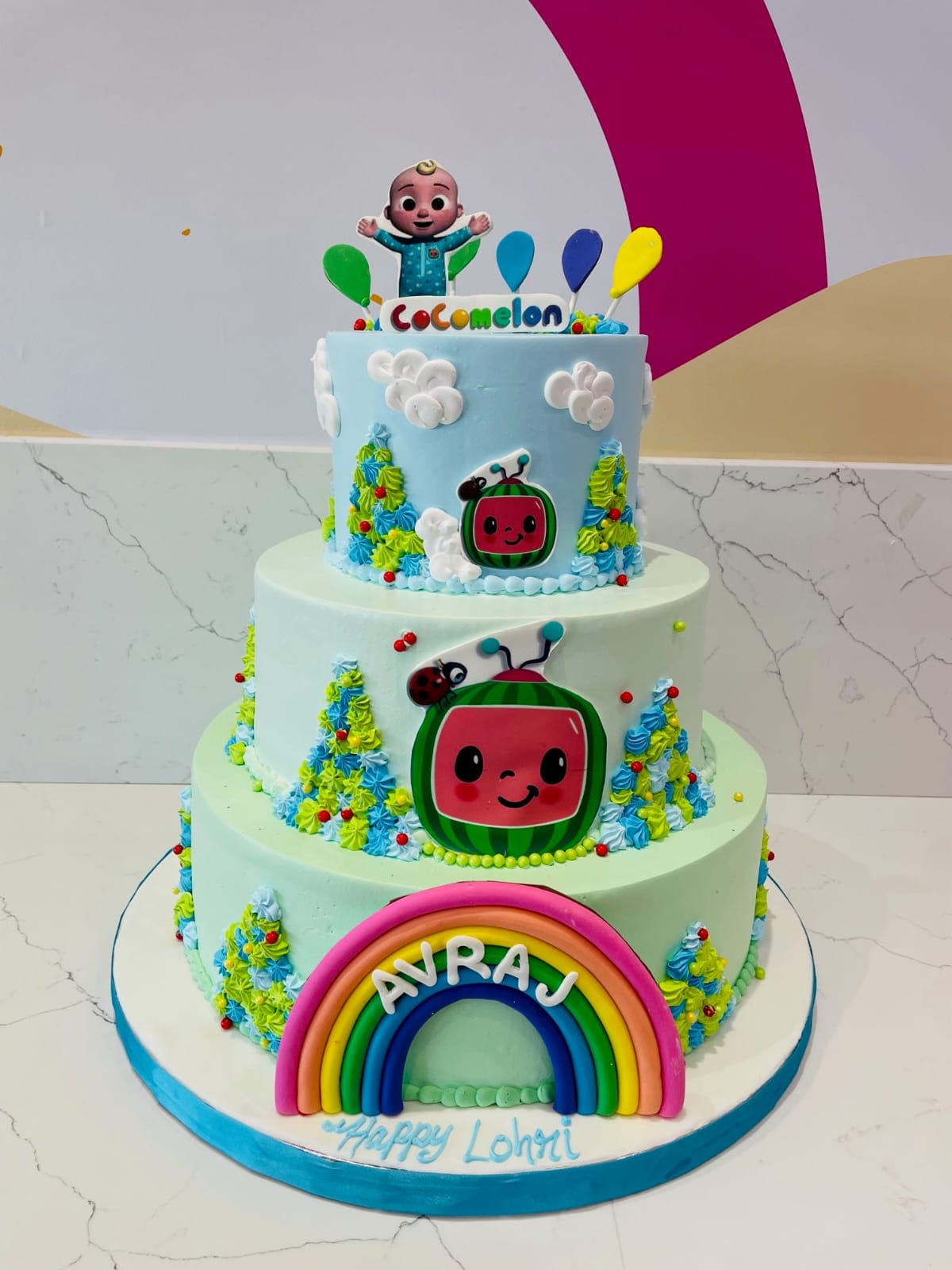 Cocomelon Birthday Cake